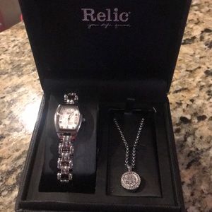 New never used watch and necklace combo